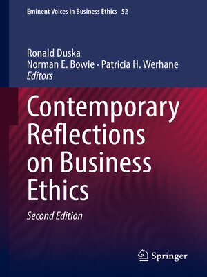 cover image of Contemporary Reflections on Business Ethics